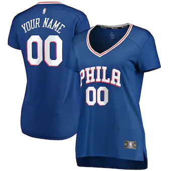 womens fanatics branded royal philadelphia 76ers fast break-303